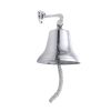 Classic Style Decorative Aluminum Bell With Wall Bracket; Silver