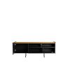 Manhattan Comfort Winston 53.14 TV Stand with 4 Shelves in Black and Cinnamon