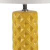 [Only support Drop Shipping Buyer] Macey Geometric Ceramic Table Lamp