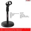 5Core 3Pcs Premium Desktop Microphone Stand Mini Round Base w/ Foldable Mic Clip MS RBS 3PK