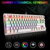 60Percent Mechanical Gaming Keyboard Type C LED Backlit Wired 88 Key For PC Laptop MAC