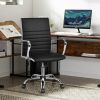 PU Leather Office Chair High Back Conference Task Chair with Armrests