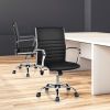 PU Leather Office Chair High Back Conference Task Chair with Armrests