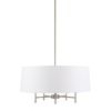 [Only support Drop Shipping Buyer] Presidio 5-Light White Drum Shade Chandelier