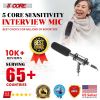 Microphone Shotgun Camera Reporter Interview Electret Condensor 5 Core IM-321 Ratings