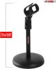 5Core 3Pcs Premium Desktop Microphone Stand Mini Round Base w/ Foldable Mic Clip MS RBS 3PK