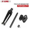 5 Core 4 Pcs Adjustable Desktop Microphone Stand Mini Tripod Tabletop Foldable Mic Clip MS MINI TRI BLK 4PCS