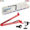 5Core Microphone Mic Suspension Boom Scissor Arm Desk Stand Mount Holder 2Pc MS ARM BLU+RED