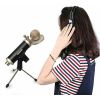 Desktop Microphone Stand Table Desk Mic Holder Tripod Stands Clip Holder Foldable Mount Clamp Podcast Recording 5 Core MS RBS