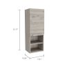 Beardsley 2-Shelf Bathroom Cabinet Light Grey