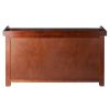 Verona Storage Bench with 3 Foldable Beige Color Fabric Baskets