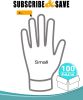 Pack of 100 Vinyl Gloves; Natural color; Small size. Disposable Ambidextrous Gloves. Unisex Transparent Food Gloves for Kitchen; Cooking; Picnics; Sup