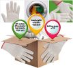 Cotton BBQ Gloves 12 Pairs ofKnit Shell Safety Protection Work Gloves with Elastic Knit Wrist for Women; Industrial Warehouse; Gardening; Construction