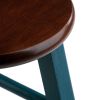 Ivy 29" Bar Stool Walnut/Teal