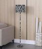 59" Faux Suede Zebra Print Floor Lamp