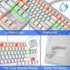 60Percent Mechanical Gaming Keyboard Type C LED Backlit Wired 88 Key For PC Laptop MAC