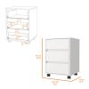 Eagle Creek 3-Drawer Rectangle Filing Cabinet White