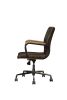 Joslin Office Chair in Distress Chocolate Top Grain Leather