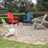 HDPE Adirondack Chair Sunlight Resistant no-Fading Snowstorm Resistant Outdoor Chair Patio Adirondack Chairs Ergonomic Comfort Widely Used for Fire Pi