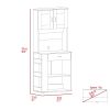 Hopkins 1-Drawer 3-Shelf Pantry Cabinet White