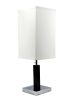 26"H BROWN SQUARE WOODEN TABLE LAMP (1PC/CTN) (0.92/5.55)