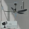 Ceiling Fan with Remote Control 52''