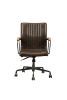 Joslin Office Chair in Distress Chocolate Top Grain Leather