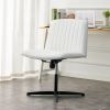 White High Grade Pu Material. Home Computer Chair Office Chair Adjustable 360 Â¬âˆž Swivel Cushion Chair With Black Foot Swivel Chair Makeup Chair Study