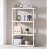 Storage Shelves - 4 Tier Adjustable Garage Storage Shelving; Heavy Duty Metal Storage Utility Rack Shelf Unit for Warehouse Pantry Closet Kitchen; 23.