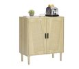 JHX Kitchen storage cabinets with rattan decorative doors; buffets; wine cabinets; dining rooms; hallways; cabinet console tables; (Natural; 31.5''LX