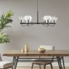 [Only support Drop Shipping Buyer] Devon 6-Light Chandelier with Bowl Shaped Glass Shades