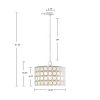 [Only support Drop Shipping Buyer] Abbot 4-Light Glass Drum Shade Chandelier