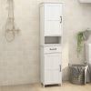 Double Door Narrow Height Slim Floor Standing Cabinet