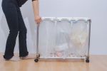 Organize It All 3 Compartment Recycling Trash Can