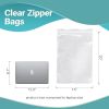 Pack of 1000 Clear Zipper Bags 12 x 15. Seal Top Polyethylene Bags 12x15. Thickness 2 mil. Plastic Poly Bags for Packing and Storing. Ideal for Indust