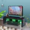 20 minutes quick assemble; Black morden TV Stand with LED Lights; high glossy front TV Cabinet; can be assembled in Lounge Room; Living Room or Bedroo