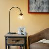 [Only support Drop Shipping Buyer] Venice Arched Metal Table Lamp with Glass Globe Bulb