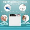 Pack of 10 White Rigid Mailers 14 7/8 x 11 7/8. Side-Loading Paperboard envelopes. Self-Seal Photo mailers. Peel and Seal Closure. No Bend documents;