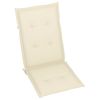 Garden Chair Cushions 6 pcs Cream 47.2"x19.7"x1.2"