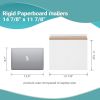 Pack of 10 White Rigid Mailers 14 7/8 x 11 7/8. Side-Loading Paperboard envelopes. Self-Seal Photo mailers. Peel and Seal Closure. No Bend documents;