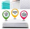 25 Pack Poly Bubble Mailers 8.5 x 11 Airjackets Padded Envelopes 8 1/2 x 11 White Cushion Mailers. Dual Peel and Seal and Zip Tear Strip. Shipping; Ma