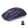 Rii RM200 Wireless Mouse,2.4G Wireless Mouse 5 Buttons Rechargeable Mobile Optical Mouse with USB Nano Receiver,3 Adjustable DPI Levels,Colorful LED L