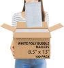 Pack of 100 White Poly Bubble Mailers 8.5 x 13 Peel and Seal Bubble Padded Envelopes. Padded Mailer Envelopes 8 1/2 x 13 Shipping Bags for Mailing; Pa