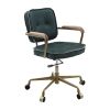 Siecross Office Chair; Emerald Green Leather 93171