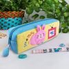 [See a Movie] Embroidered Applique Pencil Pouch Bag / Cosmetic Bag / Carrying Case (7.5*2.5*1.6)