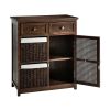 Niobe 31'' Tall Solid Wood 4- Drawer Accent Chest-WALNUT