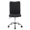 Techni Mobili Modern Armless Task Chair; Black