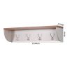 Entryway Wall Mounted Coat Rack Living Room Wall Hanging Shelf