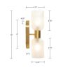 Dove Double Tube 2-Light Wall Sconce