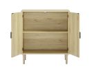 JHX Kitchen storage cabinets with rattan decorative doors; buffets; wine cabinets; dining rooms; hallways; cabinet console tables; (Natural; 31.5''LX